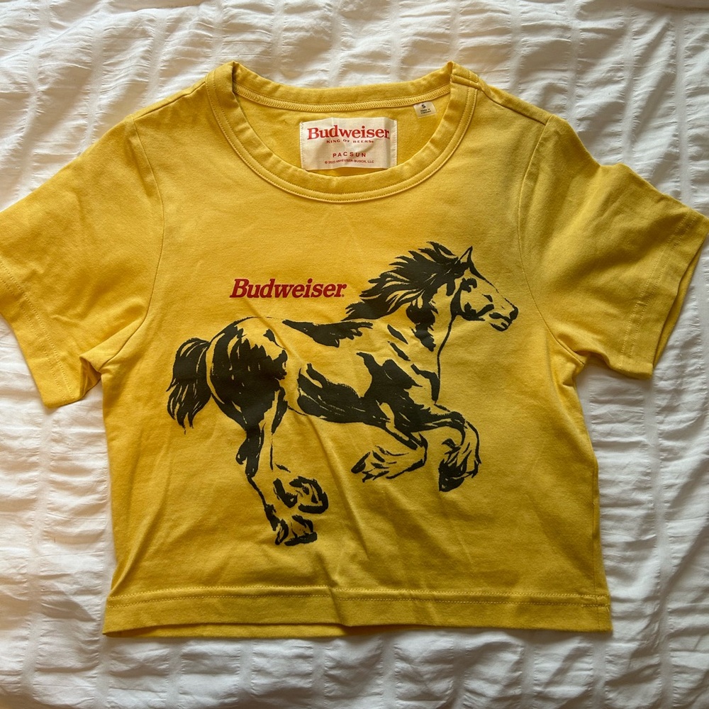 pacsun budweiser baby tee